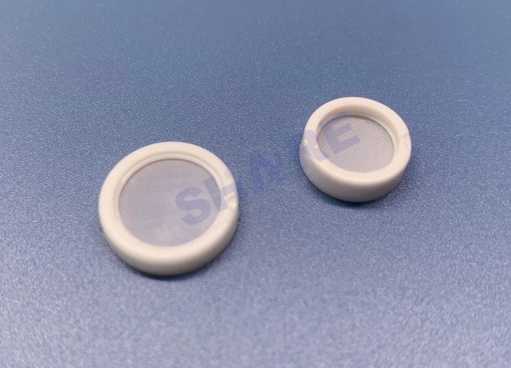 Infusion Disc Filter 50uM Nylon Mesh OD15.7×H3.0mm White PA6 Rim