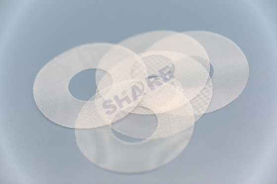 Cut Discs Shapes Polyester Filter Mesh For Water Kettle Screen 200 - 500 Micron