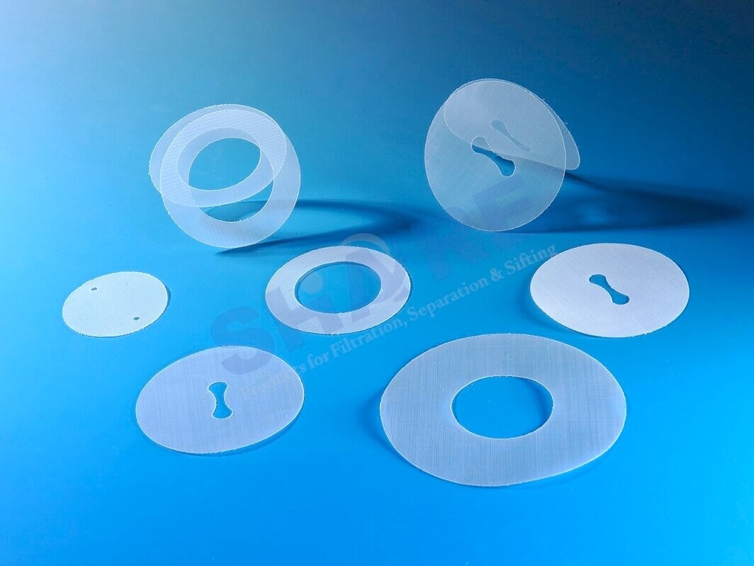 200μM Polyester Filter Mesh Disc Laser Cut For Cleanliness Analysis